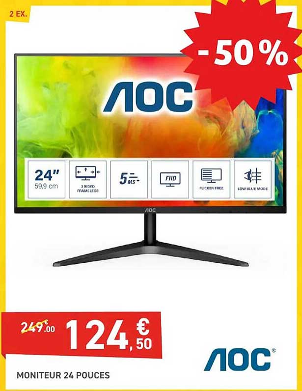 moniteur 24 pouces aoc