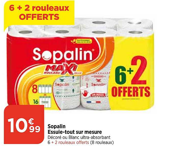 sopalin essuie-tout sur mesure
