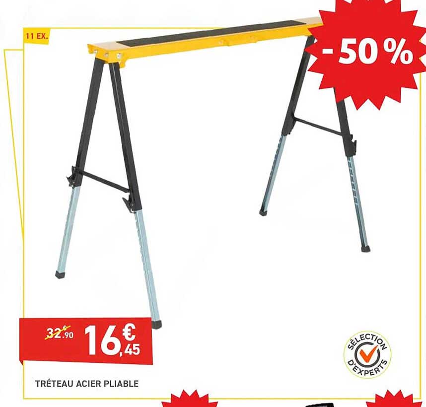 Tréteau Acier Pliable