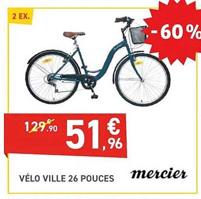 vélo ville 26 pouces mercier