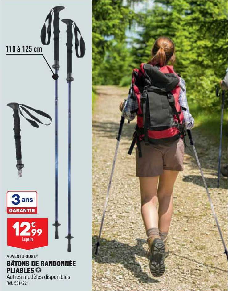 adventuridge bâtons de randonnée pliables