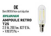 ampoule retro t25 sylvania