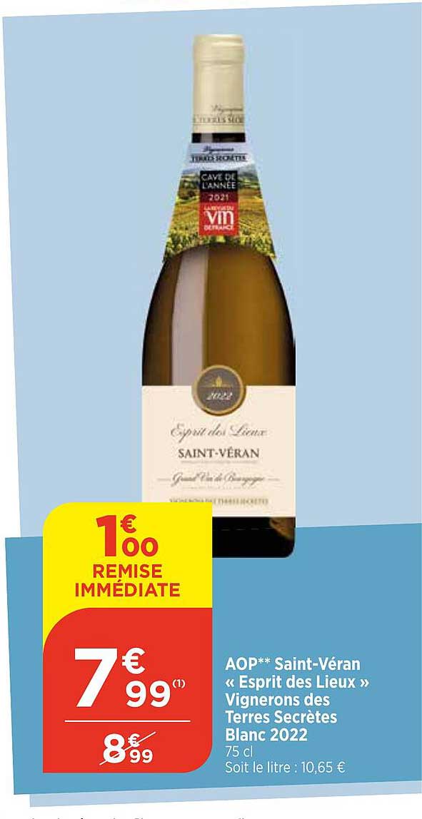 aop saint-véran «esprit des lieux» vignerons des terres secrètes blanc 2022