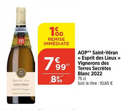 aop saint-véran «esprit des lieux» vignerons des terres secrètes blanc 2022