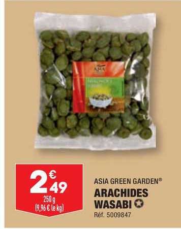 asia green garden arachides wasabi