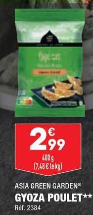 asia green garden gyoza poulet