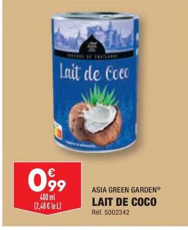 asia green garden lait de coco