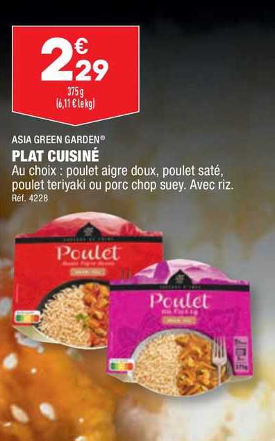 asia green garden plat cuisiné