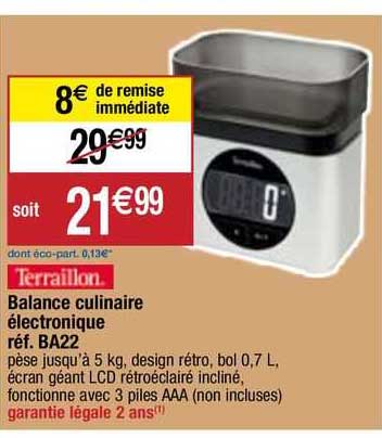 balance culinaire électronique terraillon