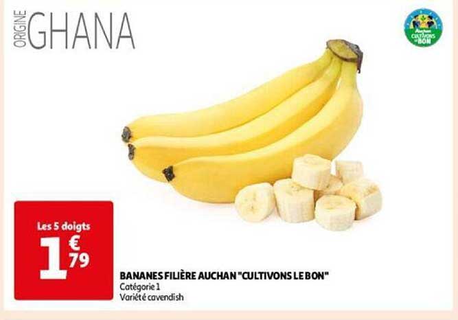 bananes filière auchan "cultivons le bon"