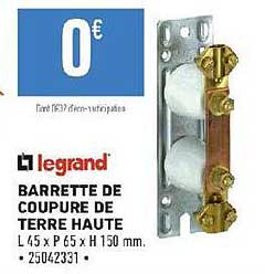 barrette de coupure de terre haute