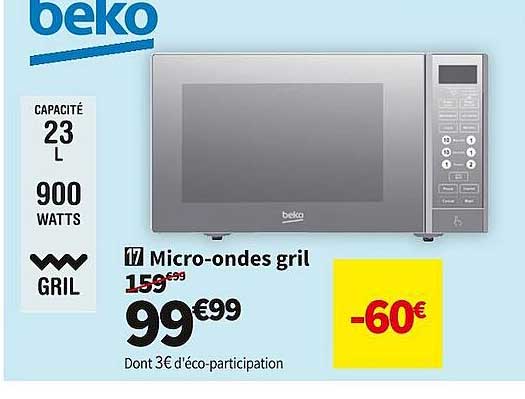 beko micro-ondes gril