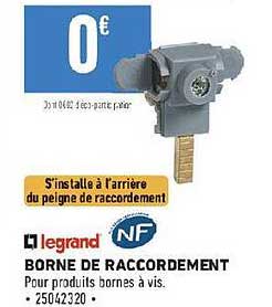 borne de raccordement legrand