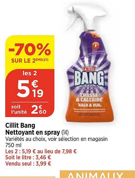 cillit bang nettoyant en spray