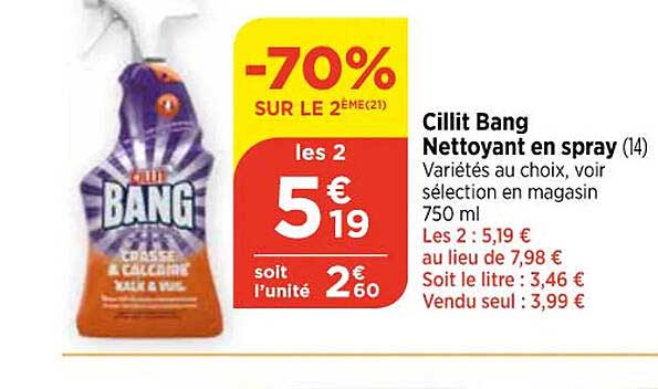 cillit bang nettoyant en spray