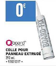 colle pour panneau extrudé qboard