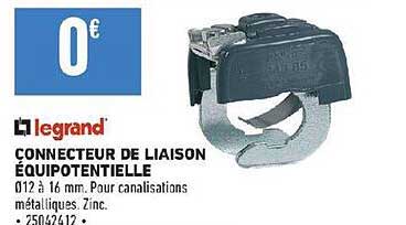 connecteur de liaison équipotentielle legrand