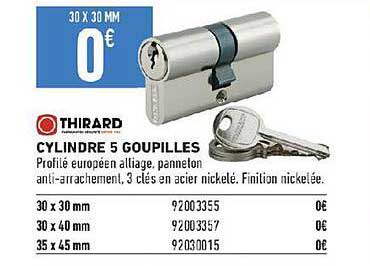 cylindre 5 goupilles thirard