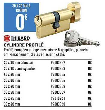 cylindre profilé thirard