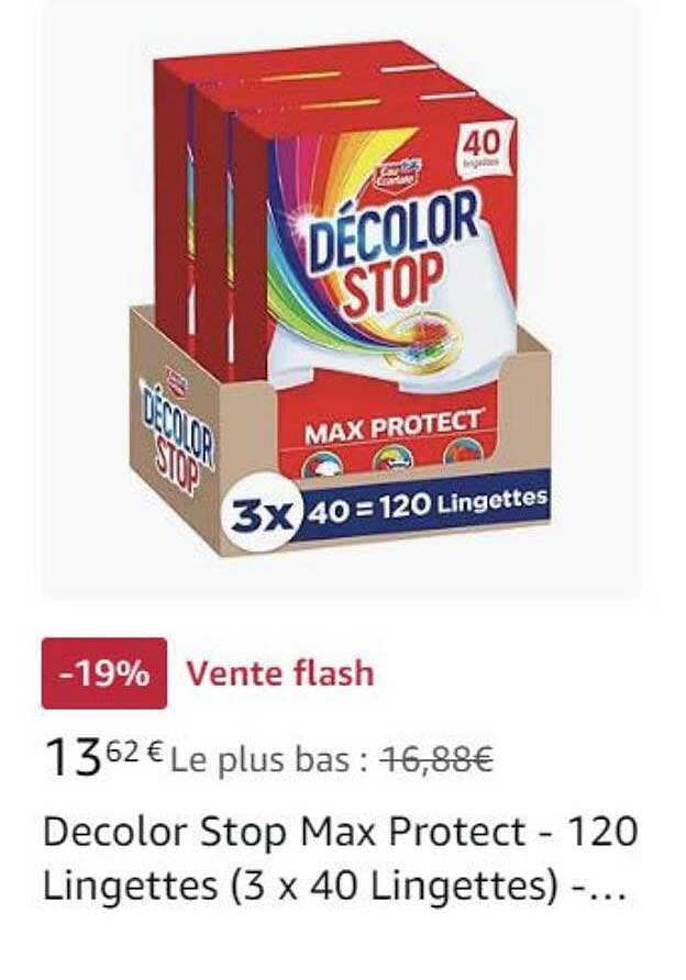 decolor stop max protect - 120 lingettes (3x 40 lingettes)