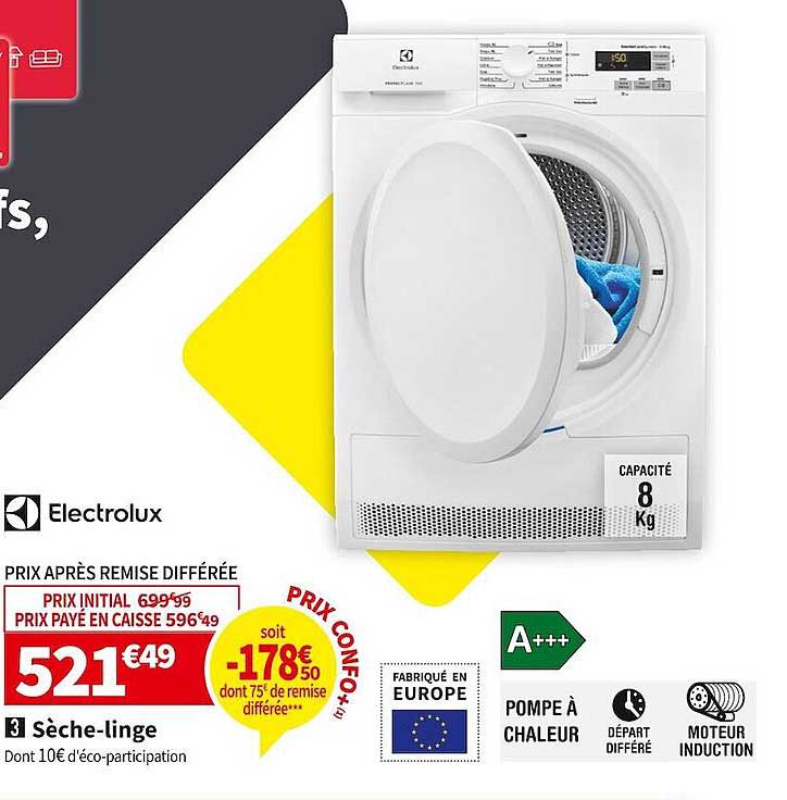 electrolux sèche-linge