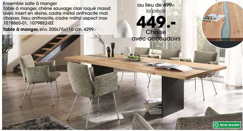 ensemble salle à manger, chaise avec accoudoirs