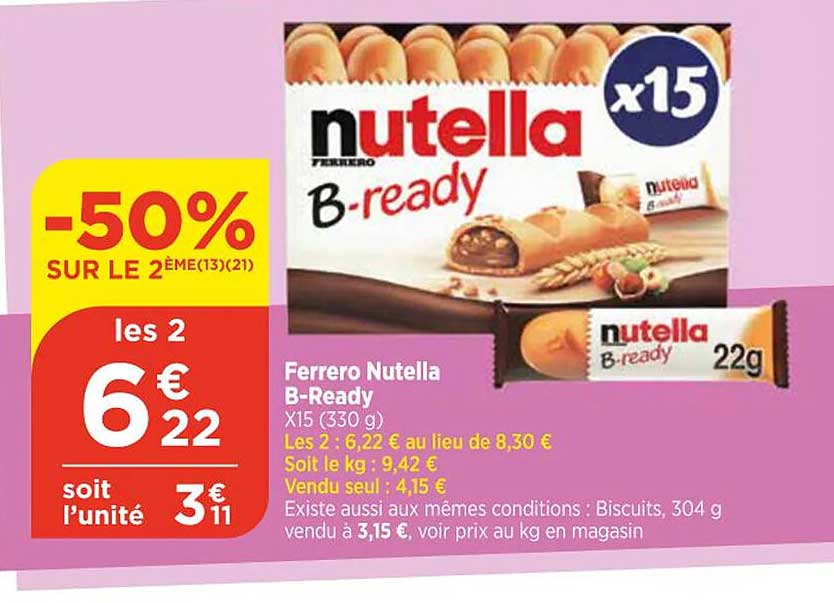 ferrero nutella b-ready
