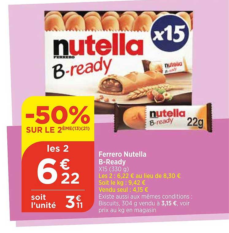 ferrero nutella b-ready