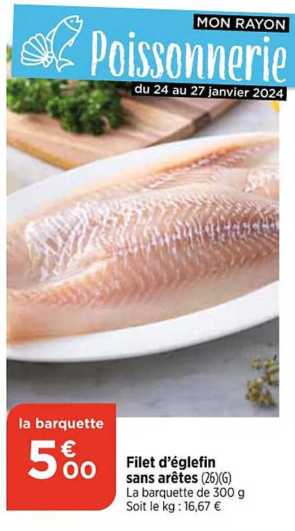 Filet D'églefin Sans Arêtes