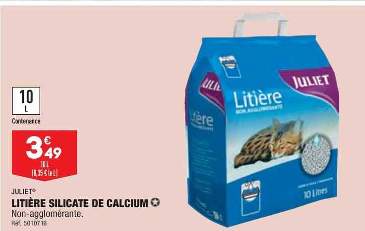 juliet litière silicate de calcium