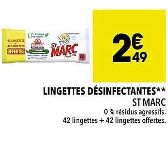 lingettes désinfectantes st marc