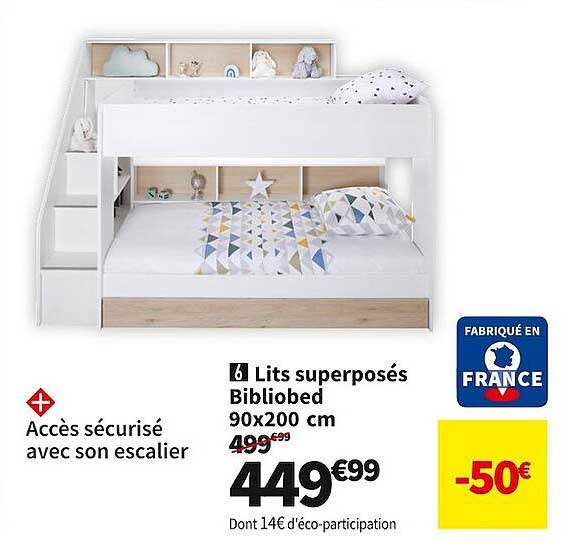 lits superposés bibliobed