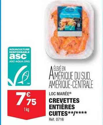 Loc Marée Crevettes Entières Cuites