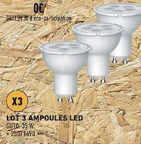 Lot 3 Ampoules Led