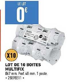 Lot De 10 Boîtes Multifix