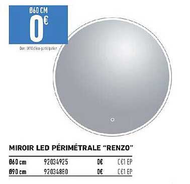 Miroir Led Périmétrale "renzo"