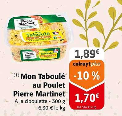 mon taboulé au poulet pierre martinet