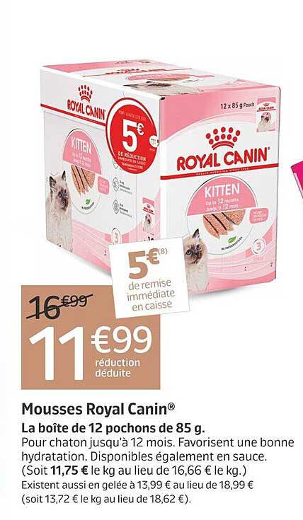 mousses royal canin