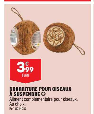 nourriture pour oiseaux à suspendre