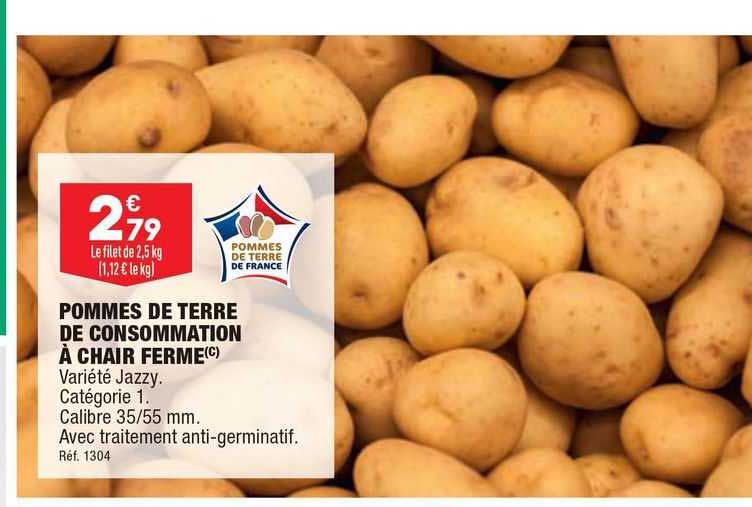 Pommes De Terre De Consommation à Chair Ferme