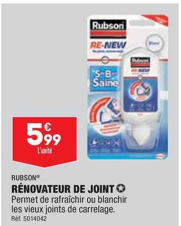 rubson rénovateur de joint