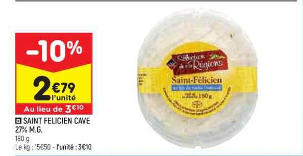 saint félicien cave 27% m.g.