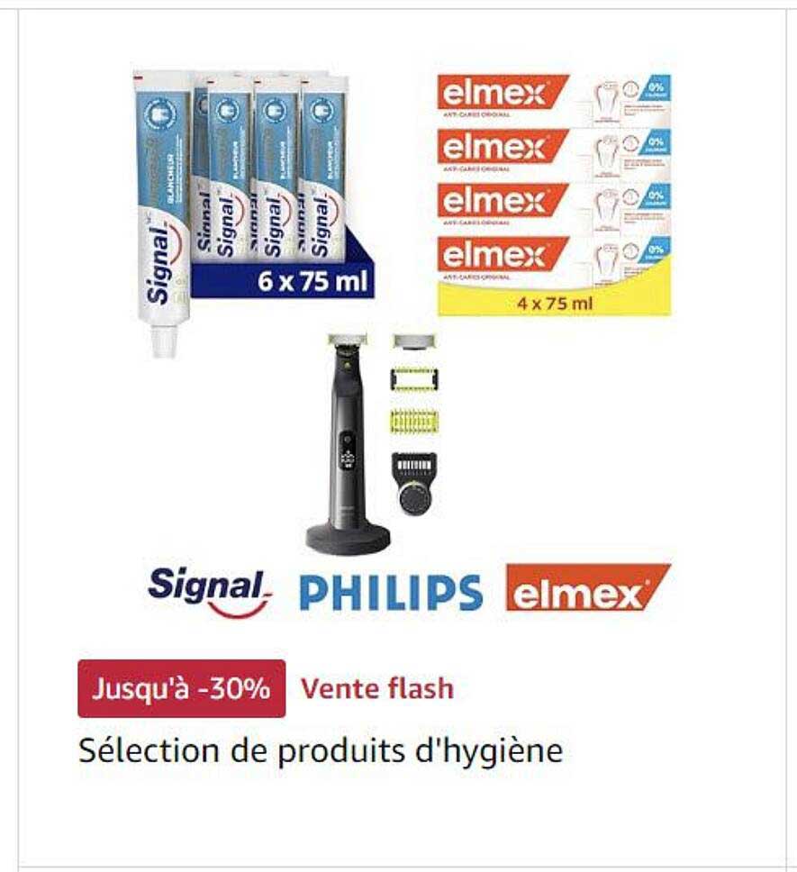 sélection de produits d'hygiène