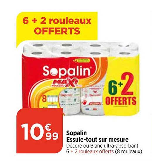 sopalin essuie-tout sur mesure