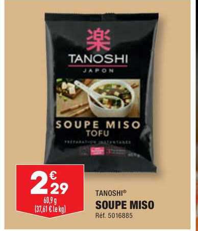 tanoshi soupe miso
