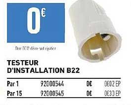 Testeur D'installation B22