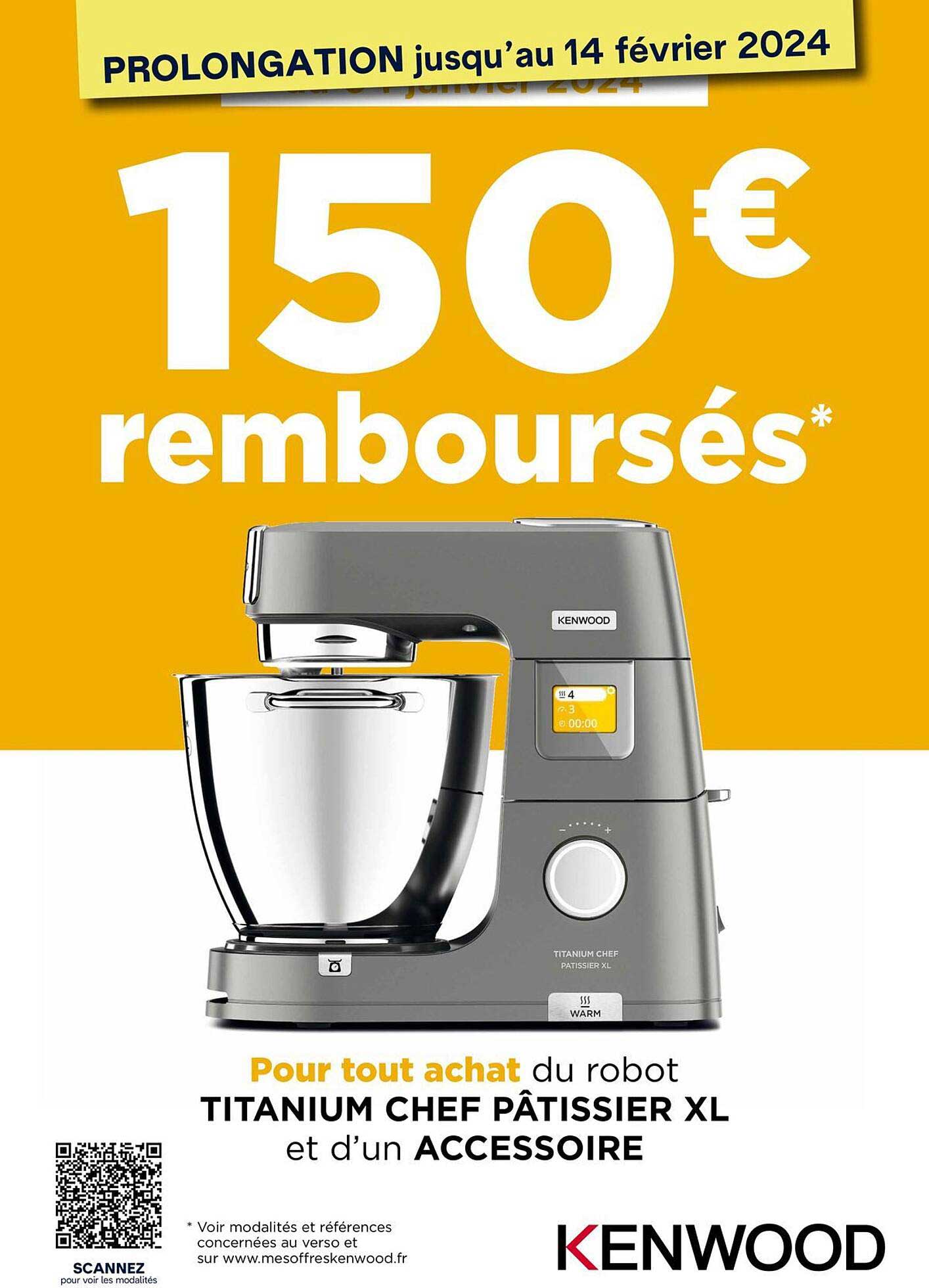 titanium chef pâtissier xl et d'un accessoire kenwood
