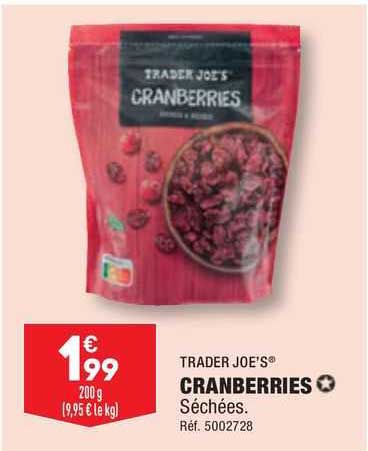 trader joe's cranberries