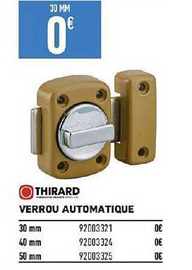 verrou automatique thirard