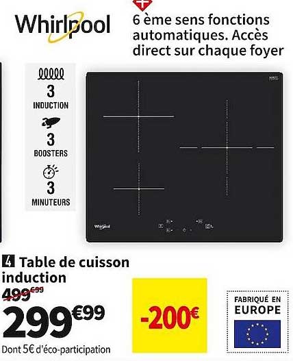 Whirlpool Table De Cuisson Induction